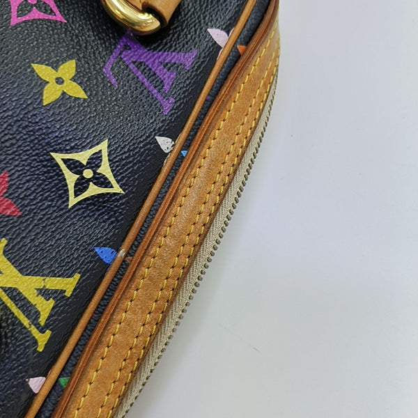 LV × TM PRISCILLA Monogram Coated Canvas Black