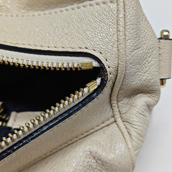 Calfskin Top Handle Bag White