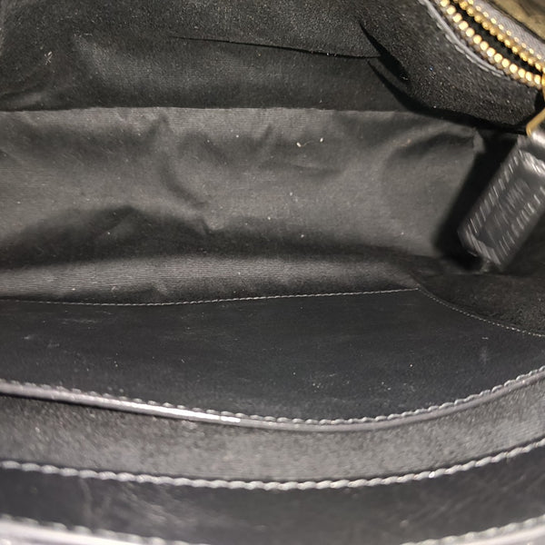 NIKI Medium Chevron Calfskin Black