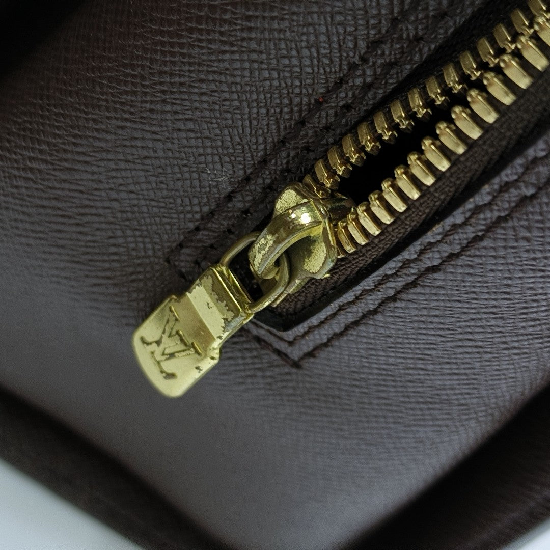 TRIANA Damier Ebene Coated Canvas Brown