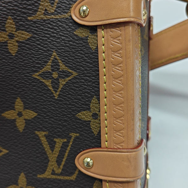 SIDE TRUNK MM Monogram Coated Canvas Brown