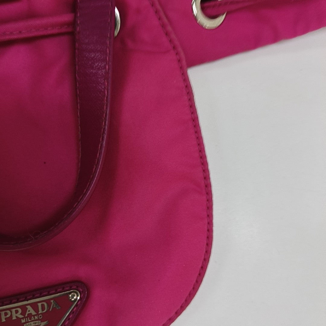 Nylon Backpack Red