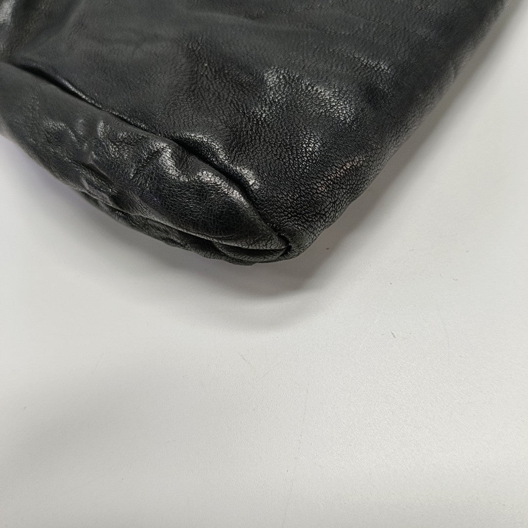 Calfskin Clutch Black