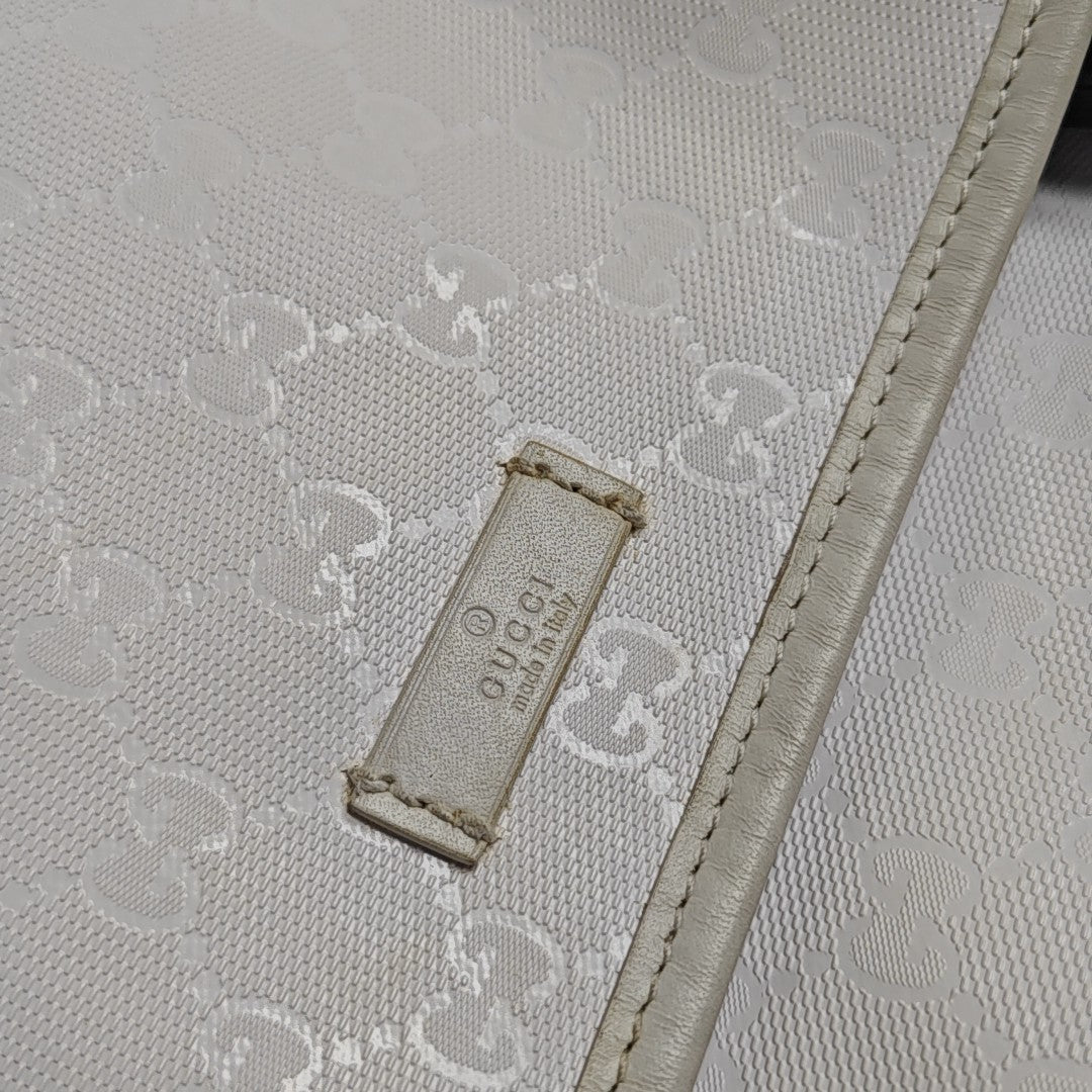 Monogram Coated Canvas White