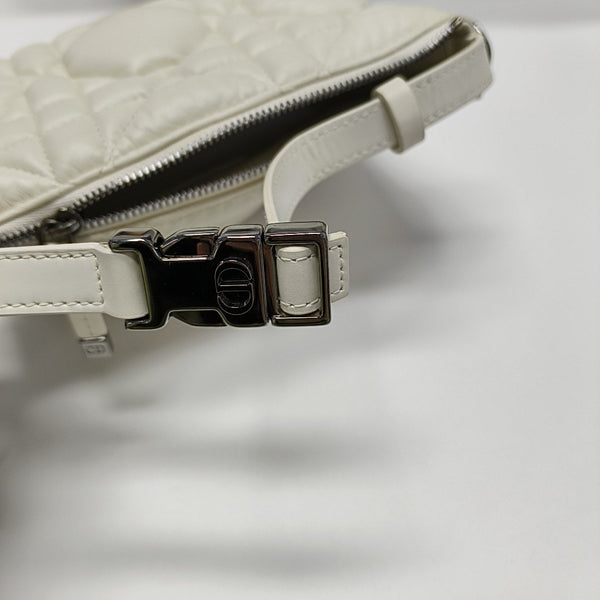 Diortravel Nomad Small Cannage Calfskin White