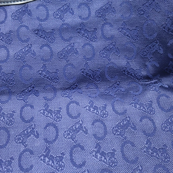 Canvas Top Handle Bag Blue