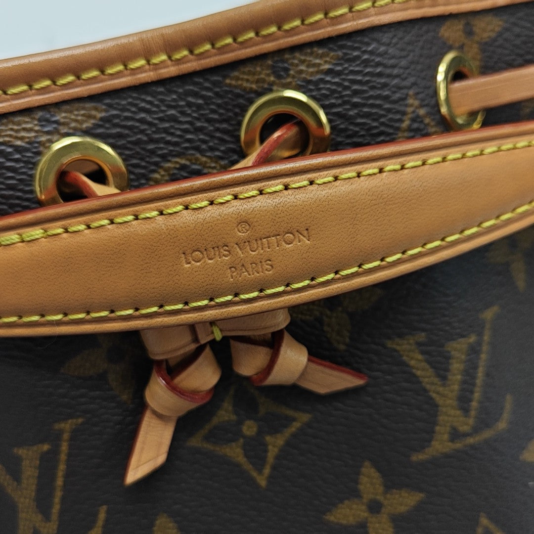 NOÉ Nano Monogram Coated Canvas Brown
