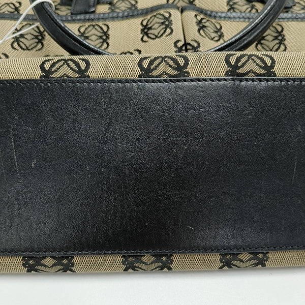 Monogram Canvas Tote Bag Beige