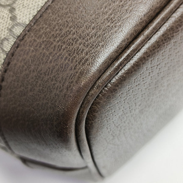 Monogram Coated Canvas Top Handle Bag Beige