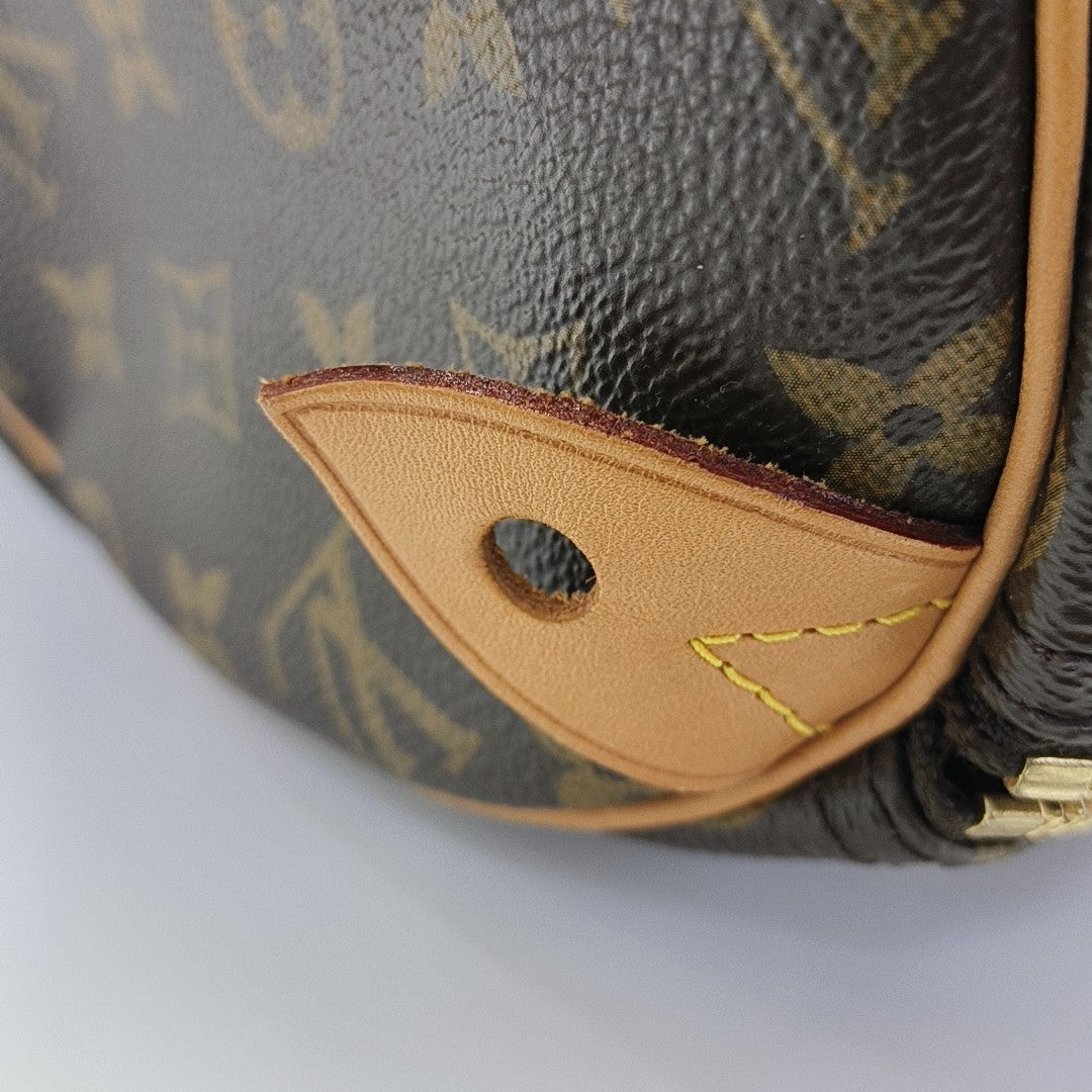 SPEEDY 30 Monogram Coated Canvas Brown