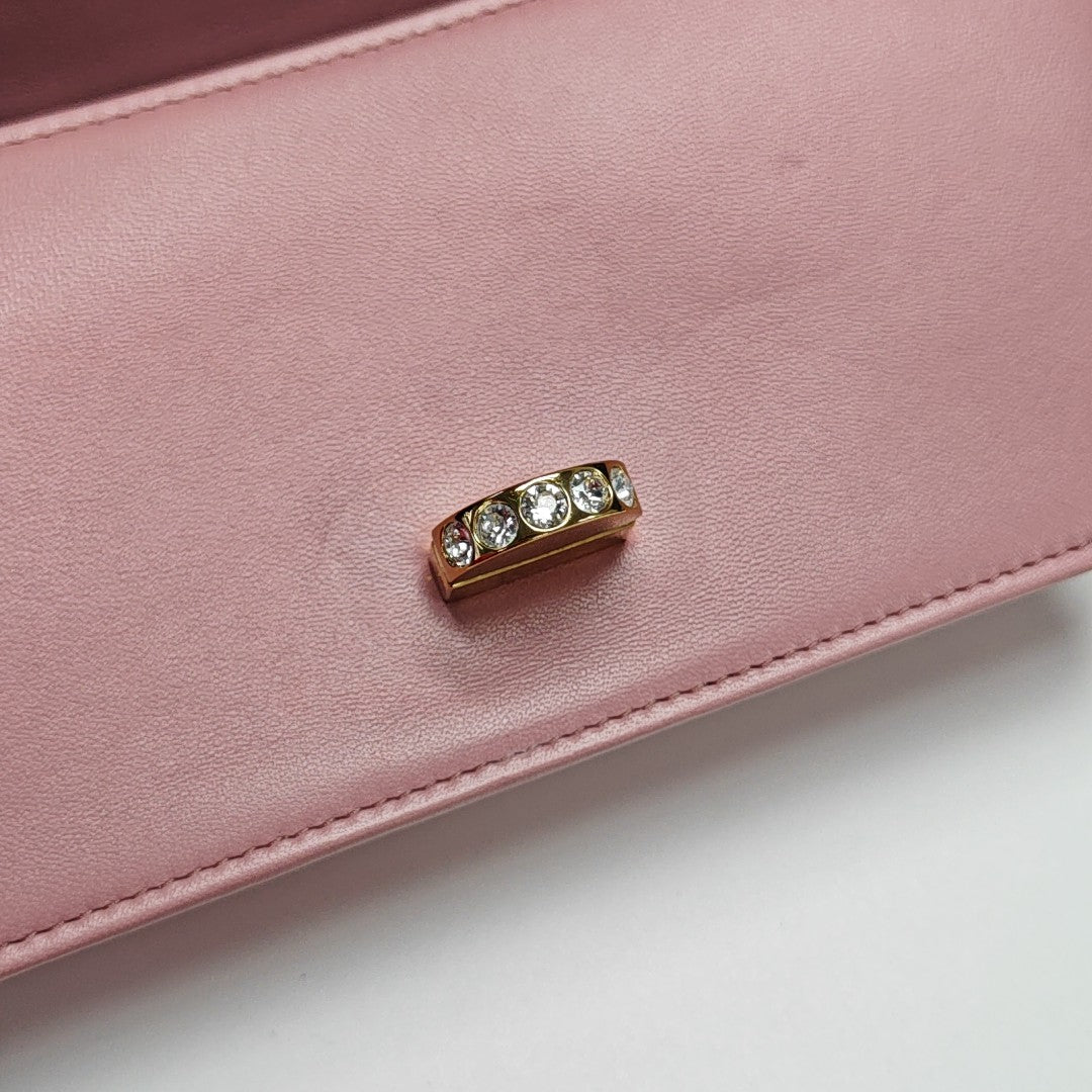 Crystal Mini Lambskin Pink