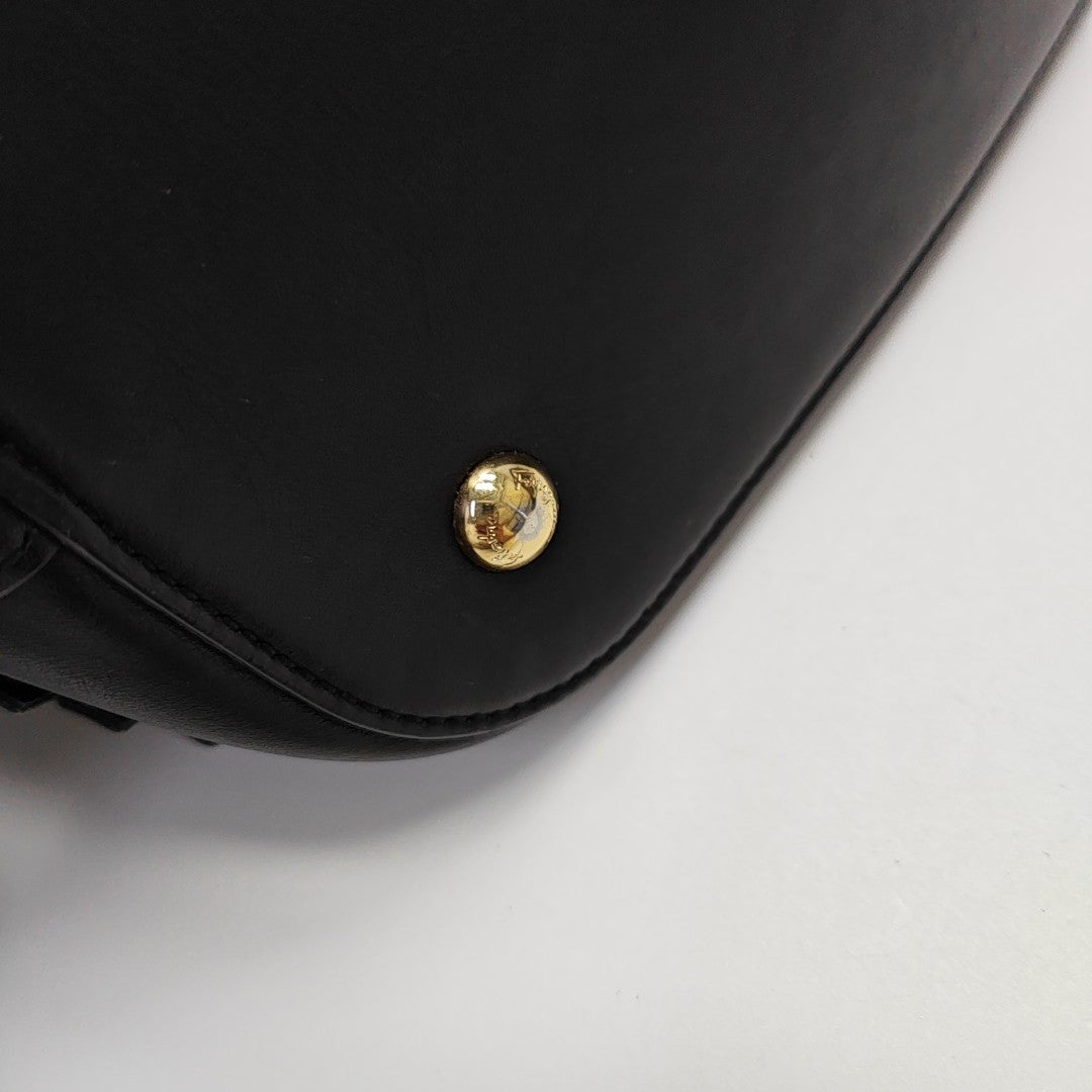 Calfskin Bucket Bag Black