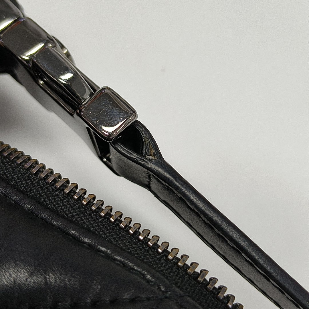 Diortravel Nomad Small Cannage Calfskin Black