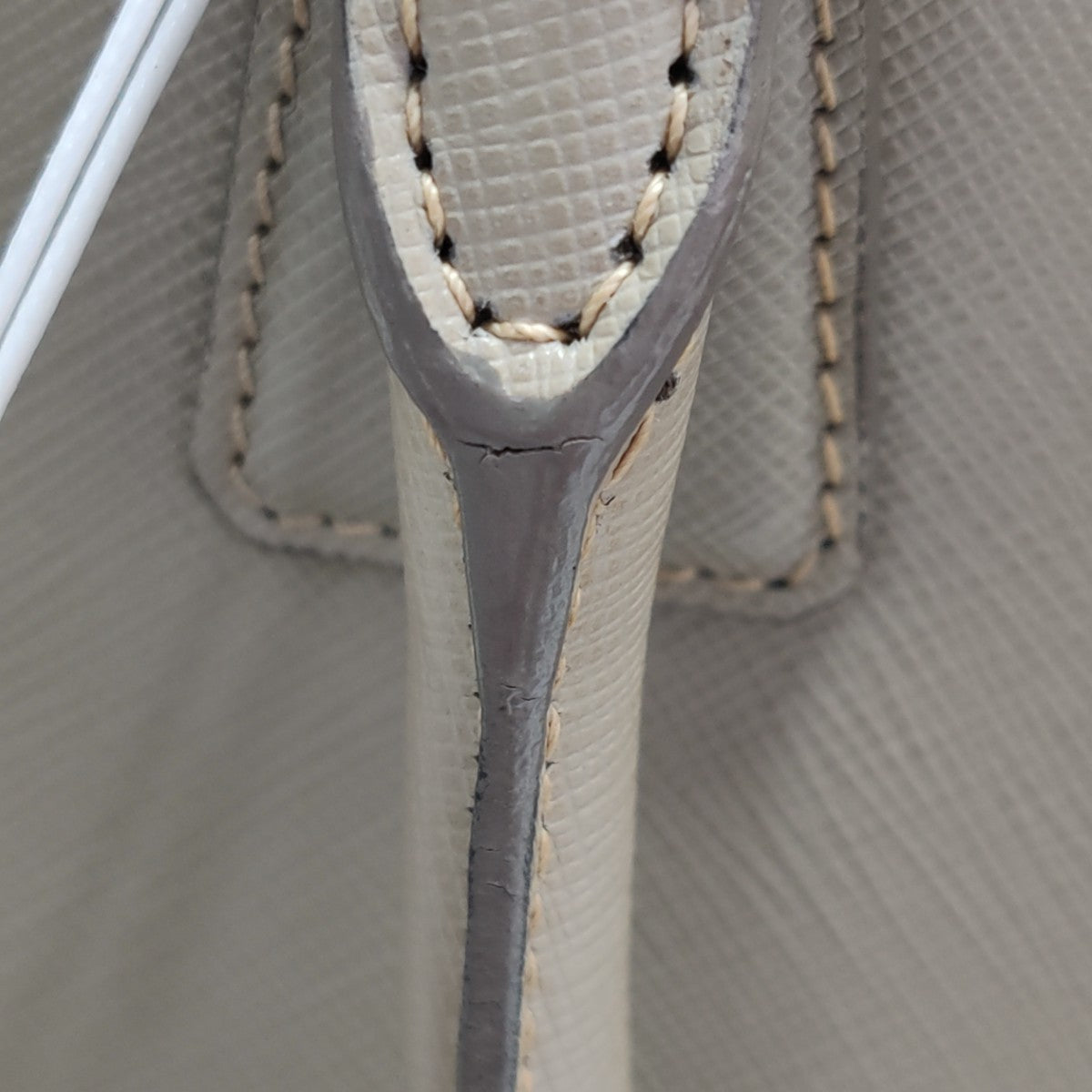 Galleria Large Saffiano Calfskin Gray