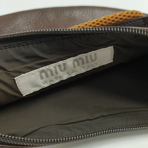 Calfskin Shoulder Bag Brown