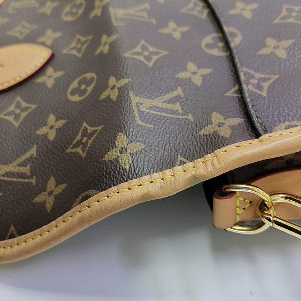 DIANE Monogram Coated Canvas Brown