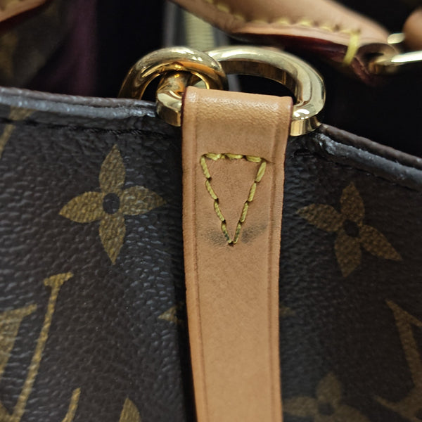 MONTAIGNE Monogram Coated Canvas Brown