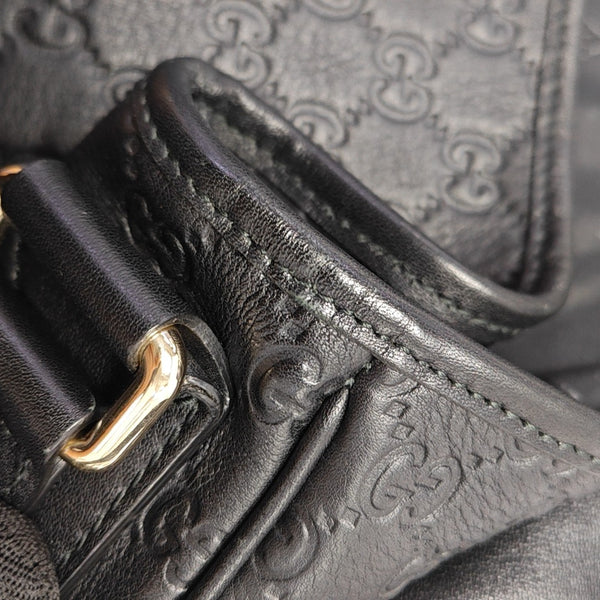 Ligne Shima Monogram Calfskin Black
