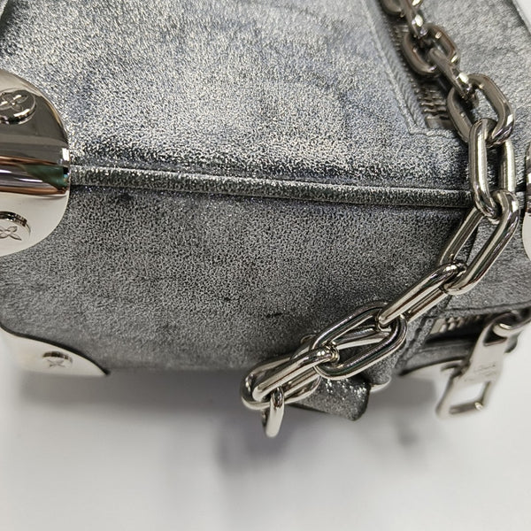 SOFT TRUNK Mini Damier Special Material Silver