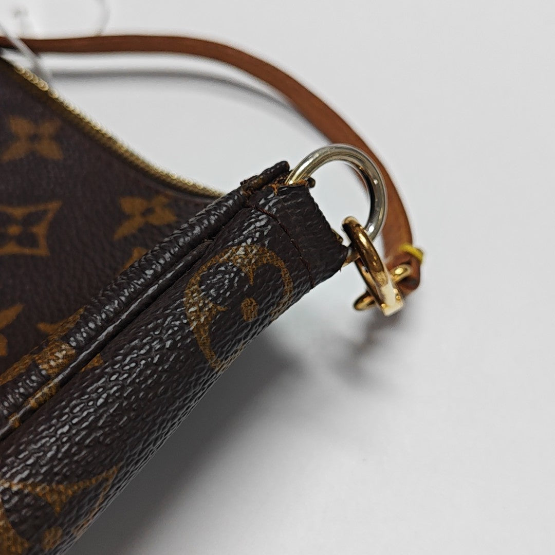 ACCESSOIRES Monogram Coated Canvas Brown