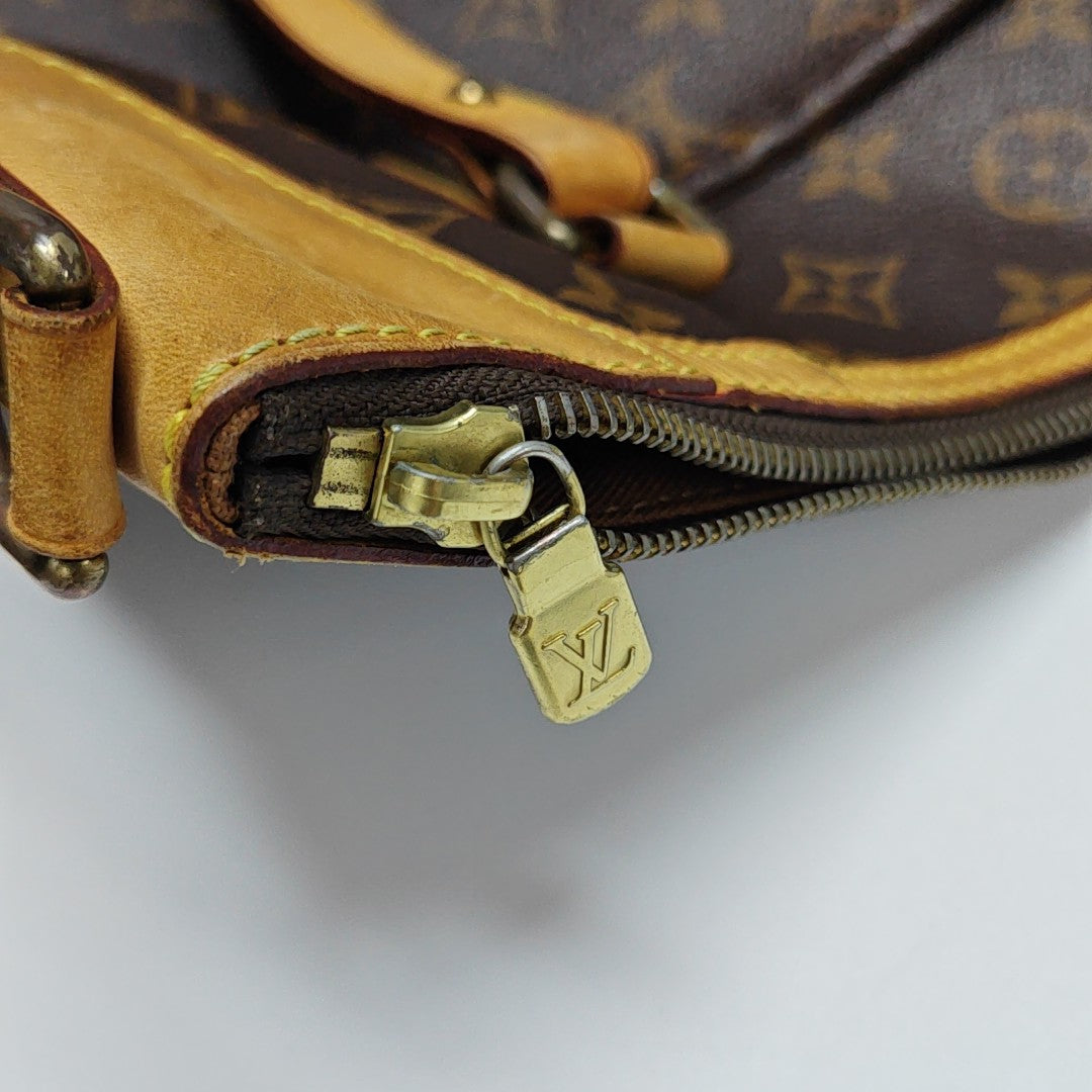 ODEON GM Monogram Coated Canvas Brown