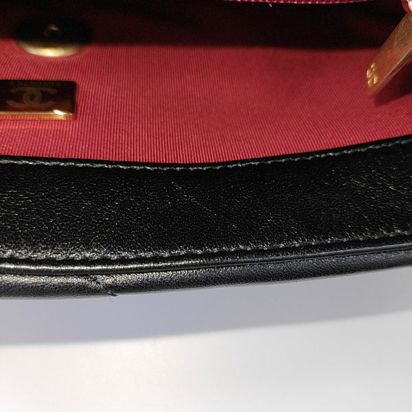 CHANEL 19 Small Quilted Lambskin Black