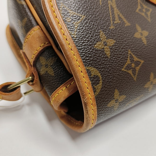 SOLOGNE PM Monogram Coated Canvas Brown