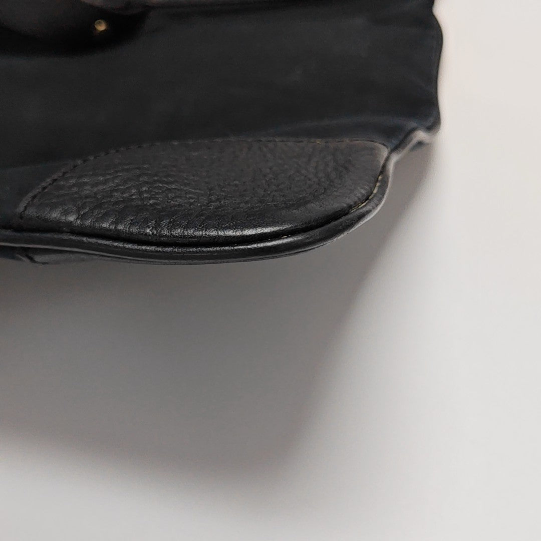 Canvas Top Handle Bag Black