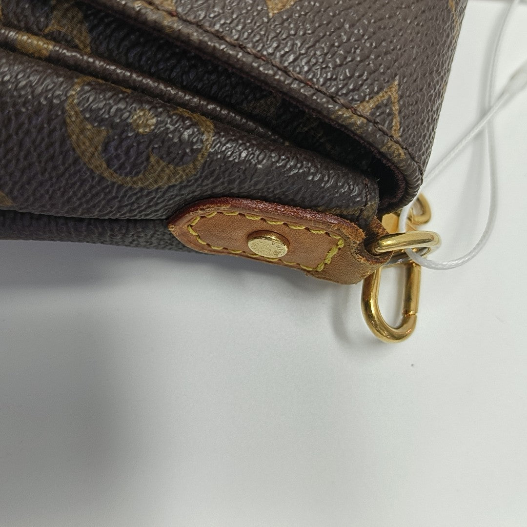 FAVORITE MM Monogram Coated Canvas Brown
