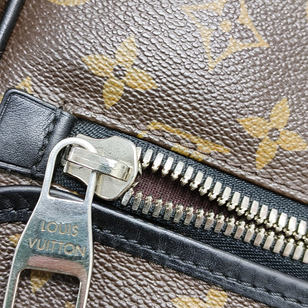 BASS Monogram Coated Canvas Brown