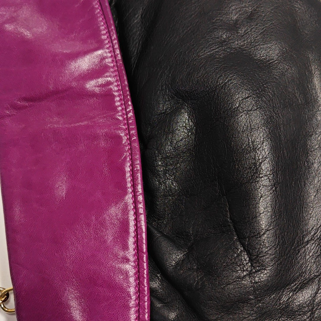 Calfskin Top Handle Bag Black