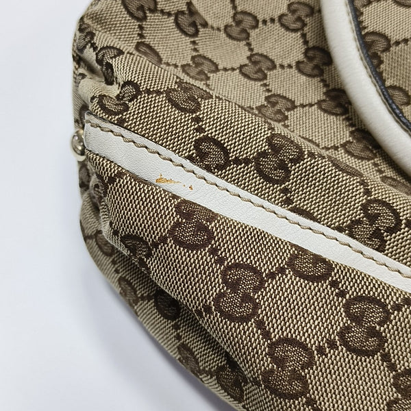 Monogram Canvas Tote Bag Brown
