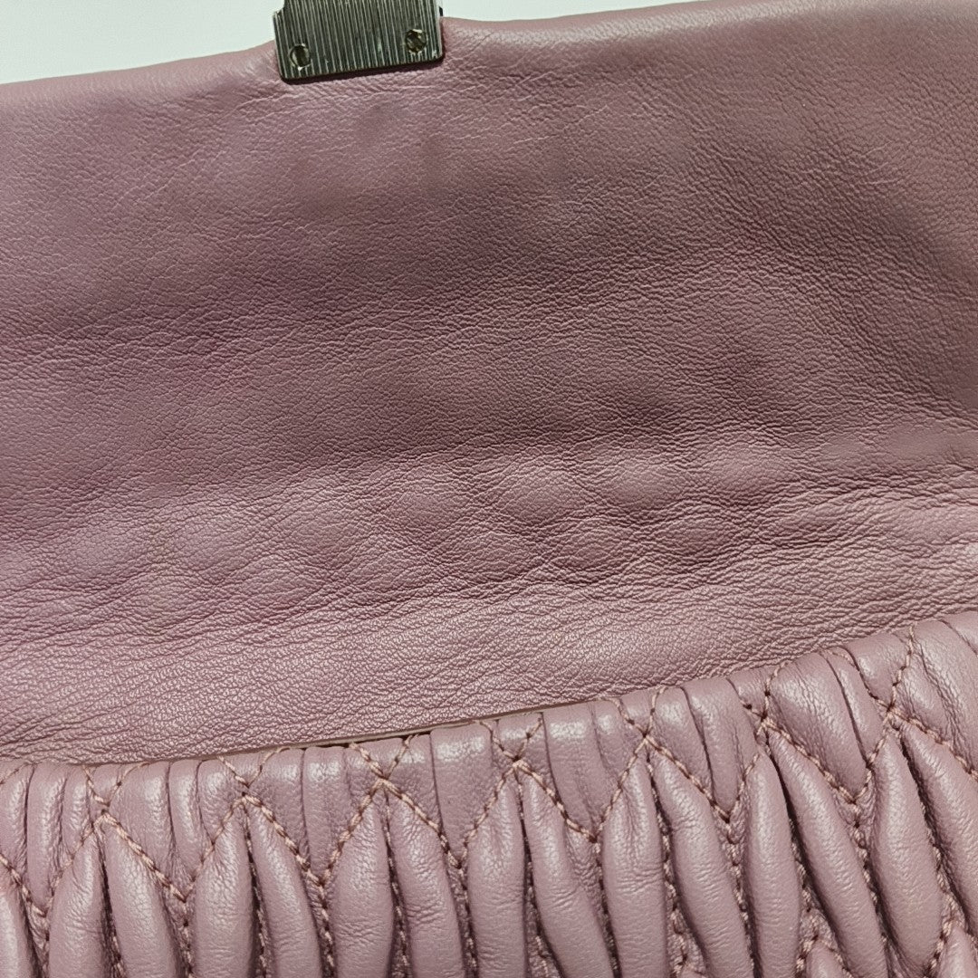 Quilted Lambskin Shoulder Bag Pink