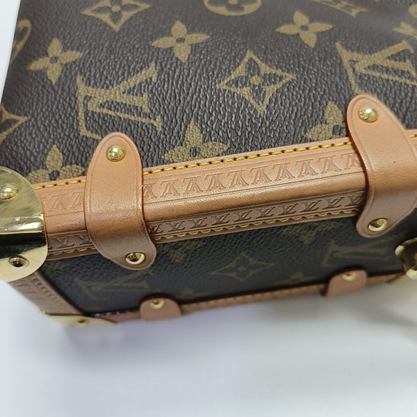 SIDE TRUNK MM Monogram Coated Canvas Brown
