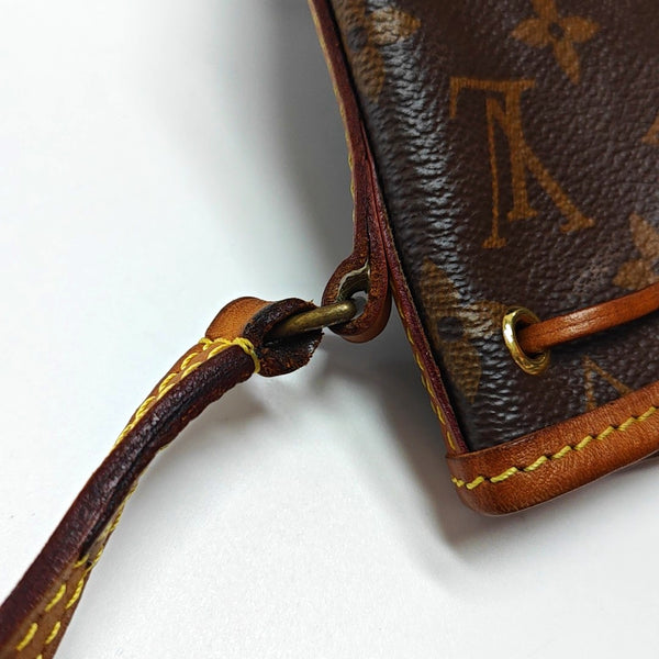 NÉONOÉ Nano Monogram Coated Canvas Brown