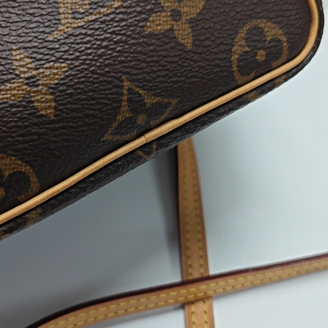 NÉONOÉ Nano Monogram Coated Canvas Brown