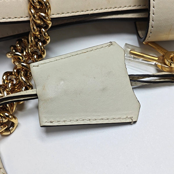 Authenticated pre-owned  Padlock Medium Monogram Coated Canvas Beige - Shoulder Bag at Looply