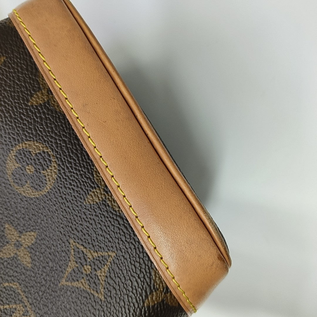 NOÉ Nano Monogram Coated Canvas Brown