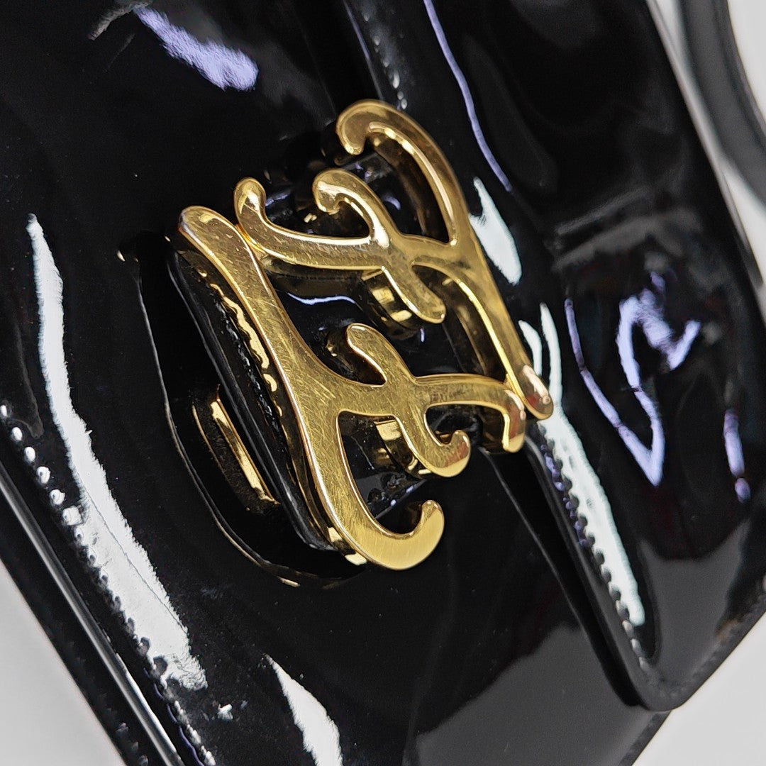 Karligraphy Patent Leather Black