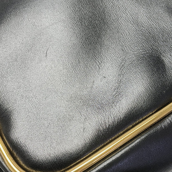 Calfskin Shoulder Bag Black