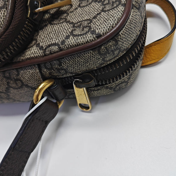 Neo Vintage Mini Monogram Coated Canvas Brown