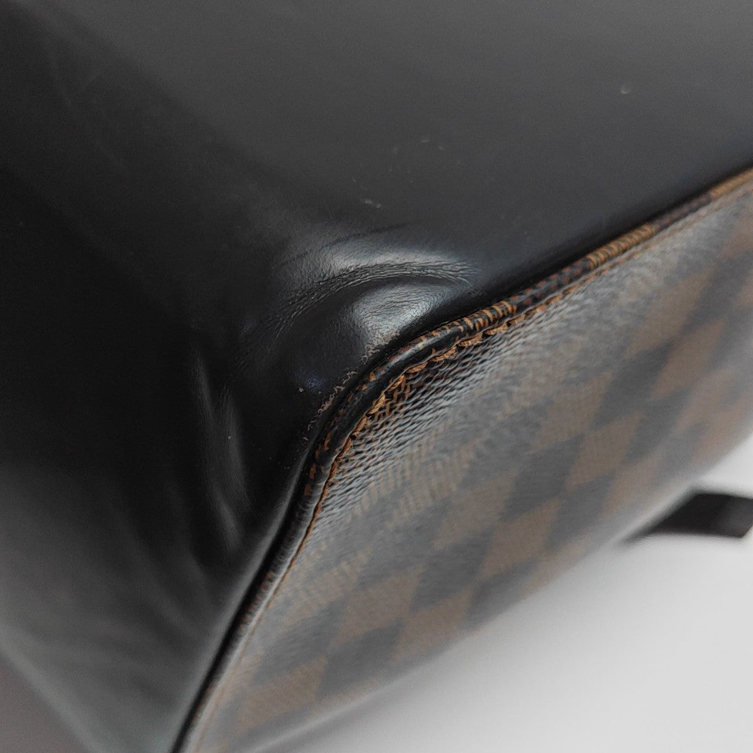 JAKE Damier Ebene Coated Canvas Brown