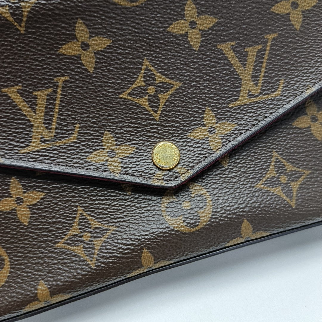FÉLICIE Monogram Coated Canvas Brown