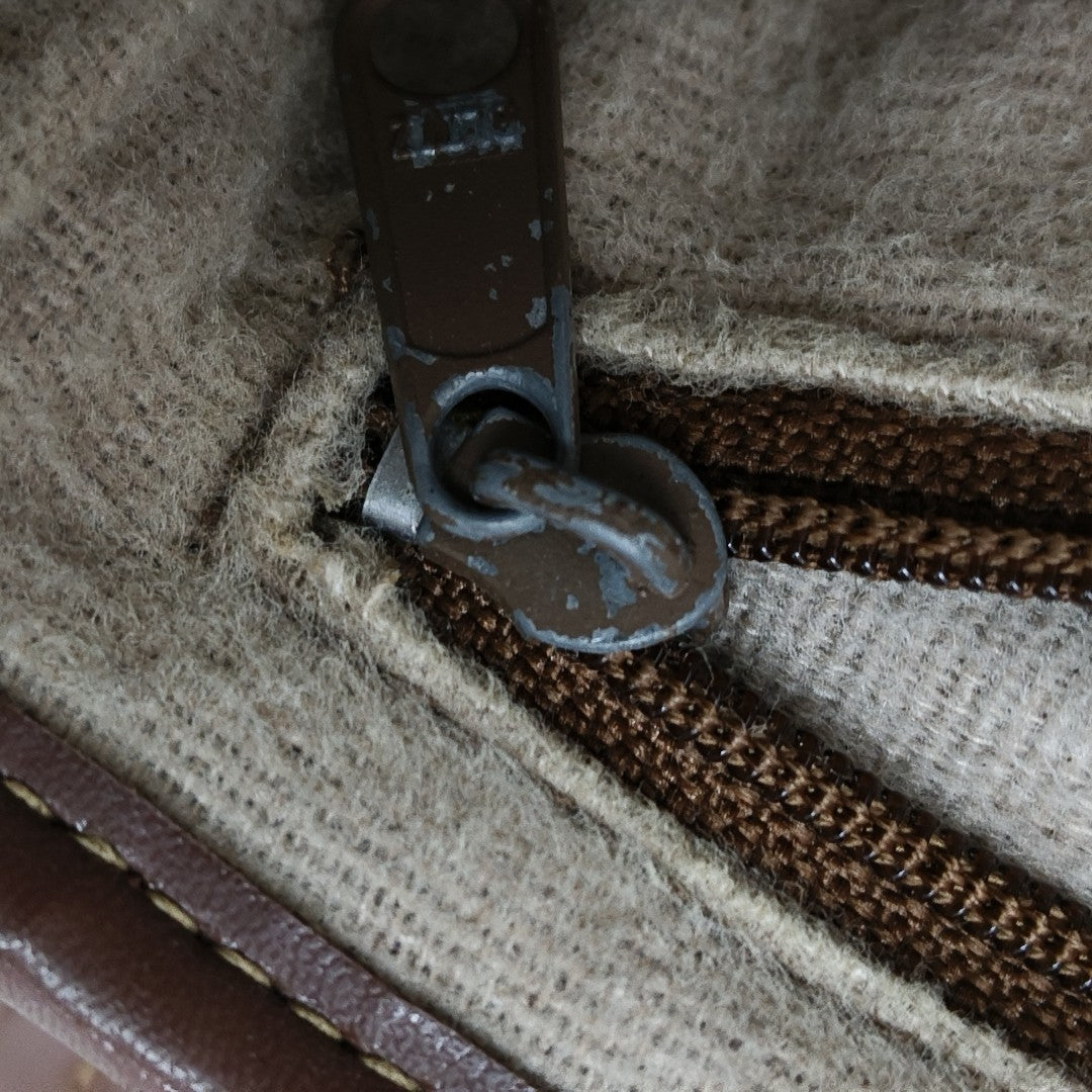 Coated Canvas Shoulder Bag Beige