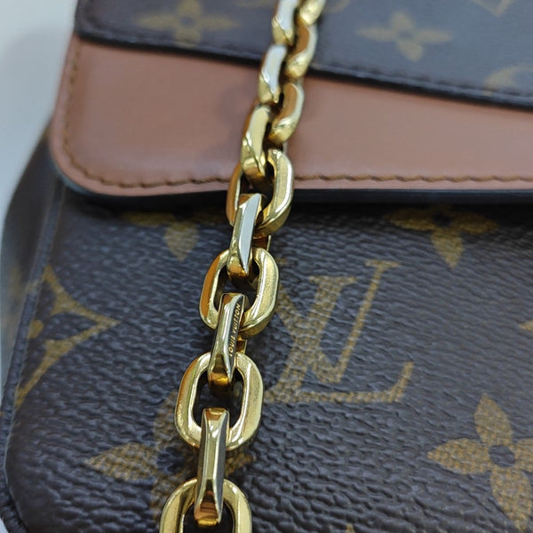 MARCEAU Monogram Coated Canvas Brown
