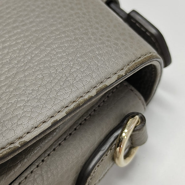 Interlocking G Large Calfskin Gray