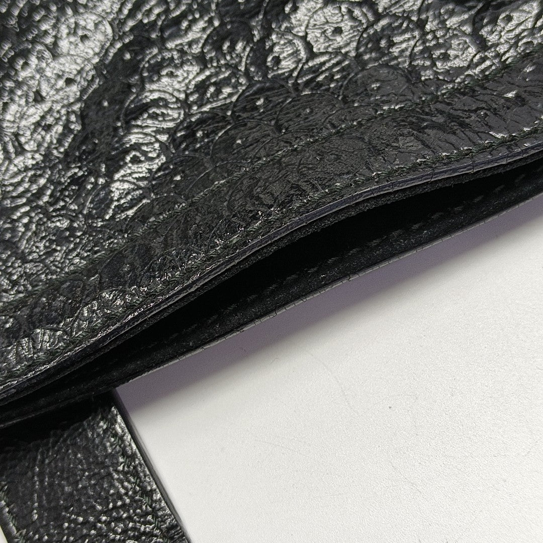 Patent Leather Top Handle Bag Black