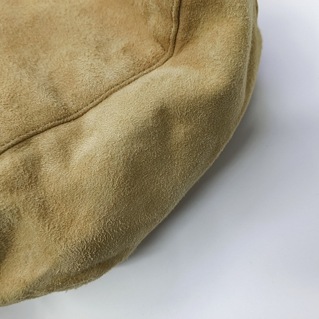 Suede Shoulder Bag Yellow