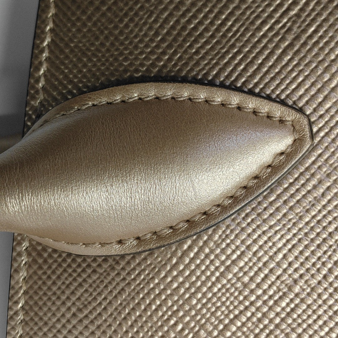 Calfskin Shoulder Bag Beige