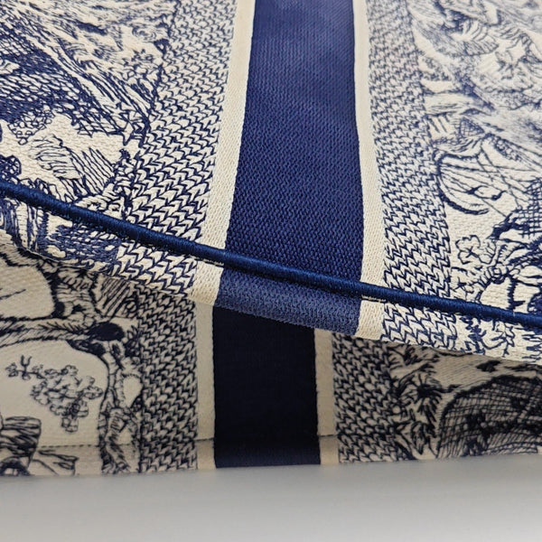 Book Tote Medium Canvas Blue